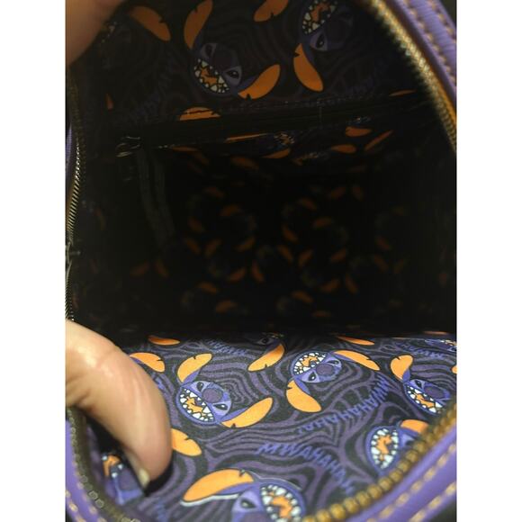 Loungefly Disney Vampire Angel & Stitch The Series Mini Backpack Purple - Picture 9 of 16